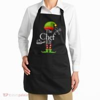 The Chef Elf Matching Family Holidays Apron thumb 2