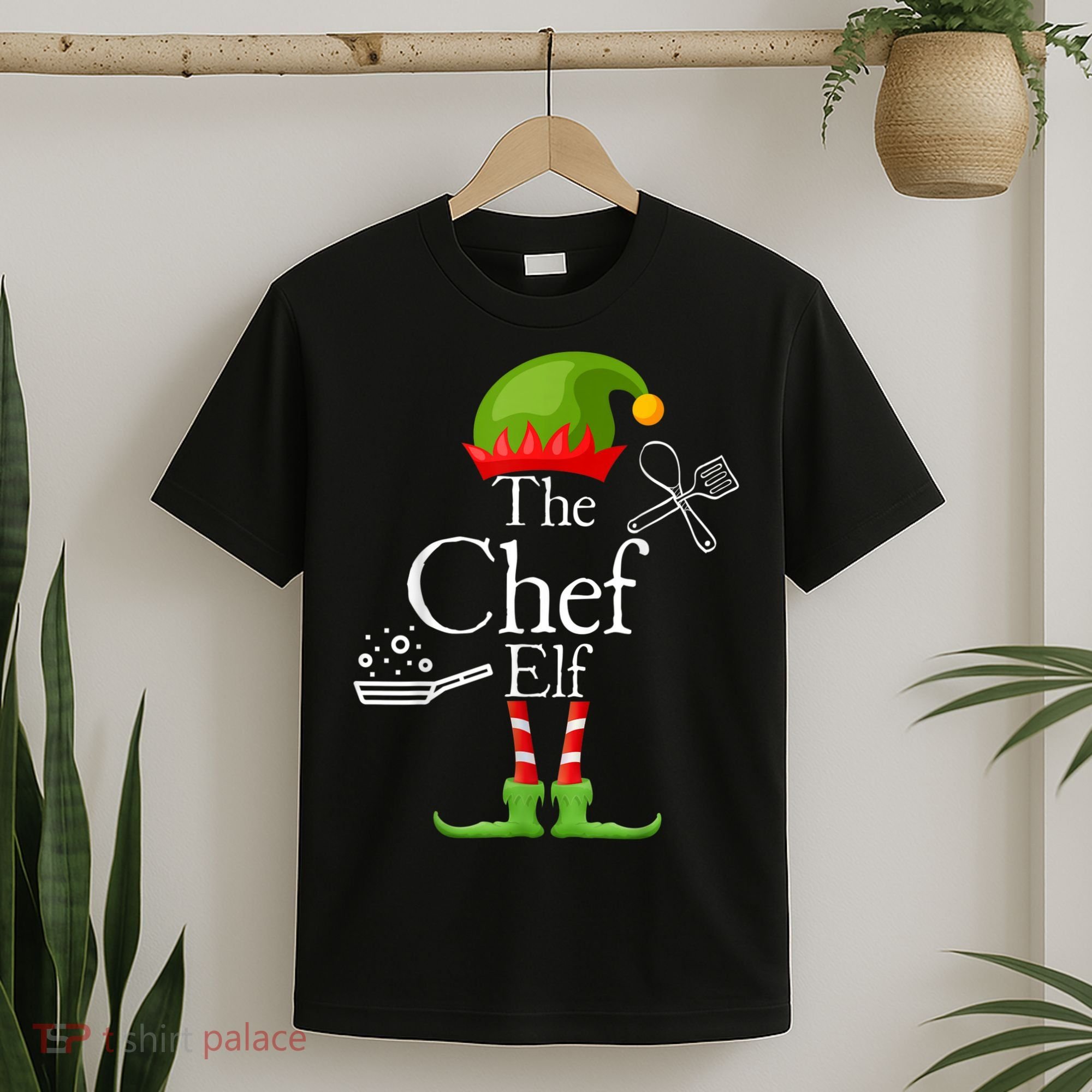 The Chef Elf Matching Family Holidays T-Shirt