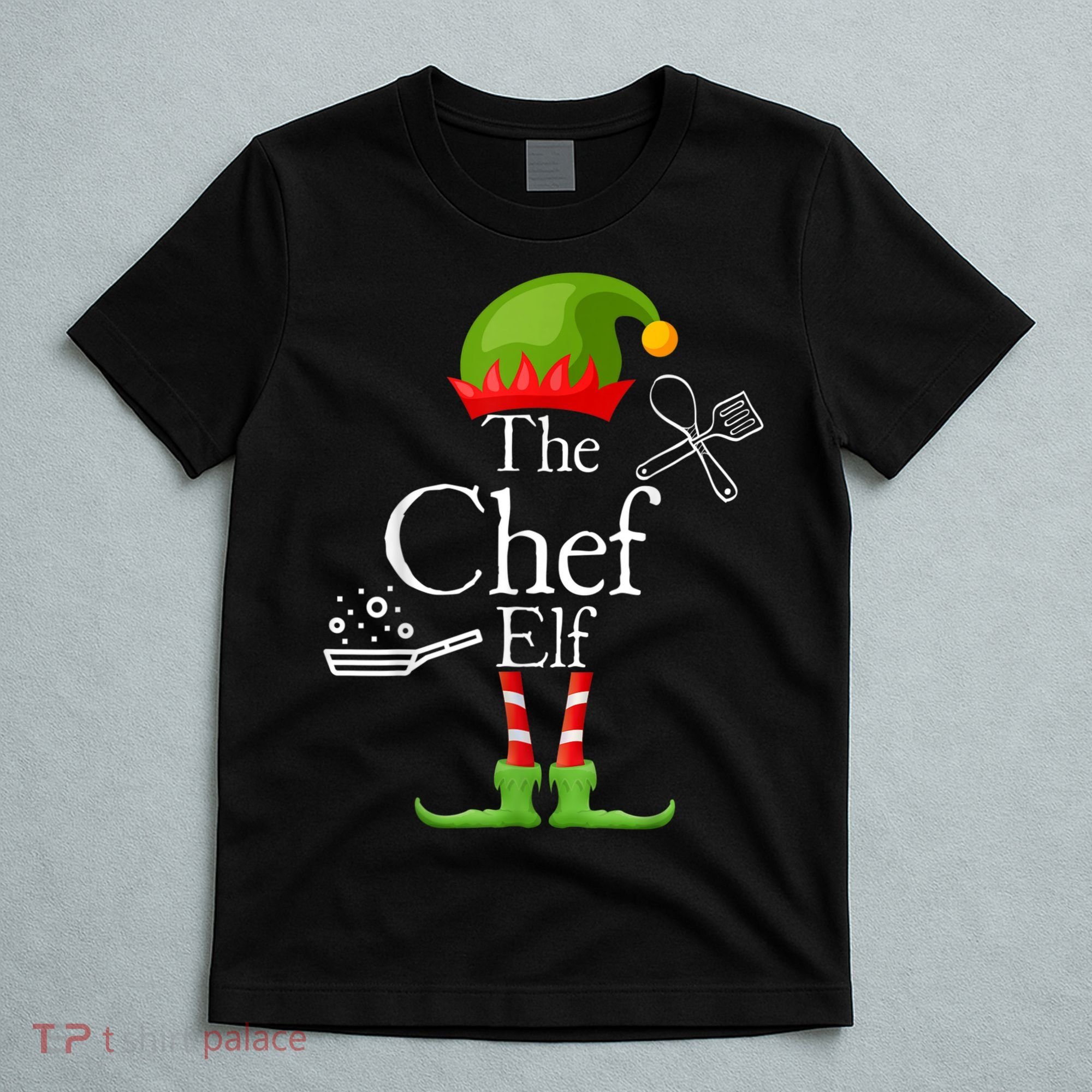 The Chef Elf Matching Family Holidays T-Shirt