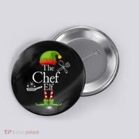 The Chef Elf Matching Family Holidays Button thumb 0