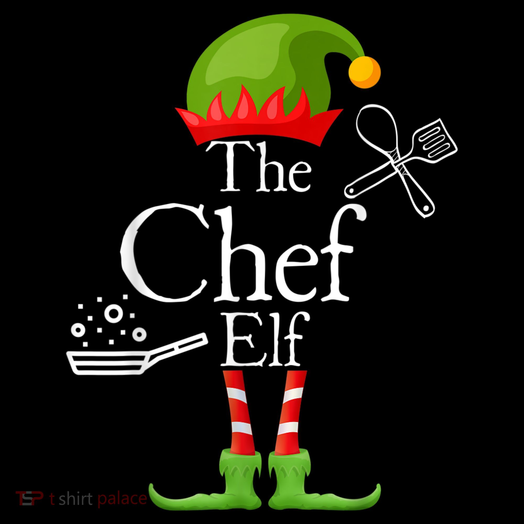 The Chef Elf Matching Family Holidays Women's Hoodie