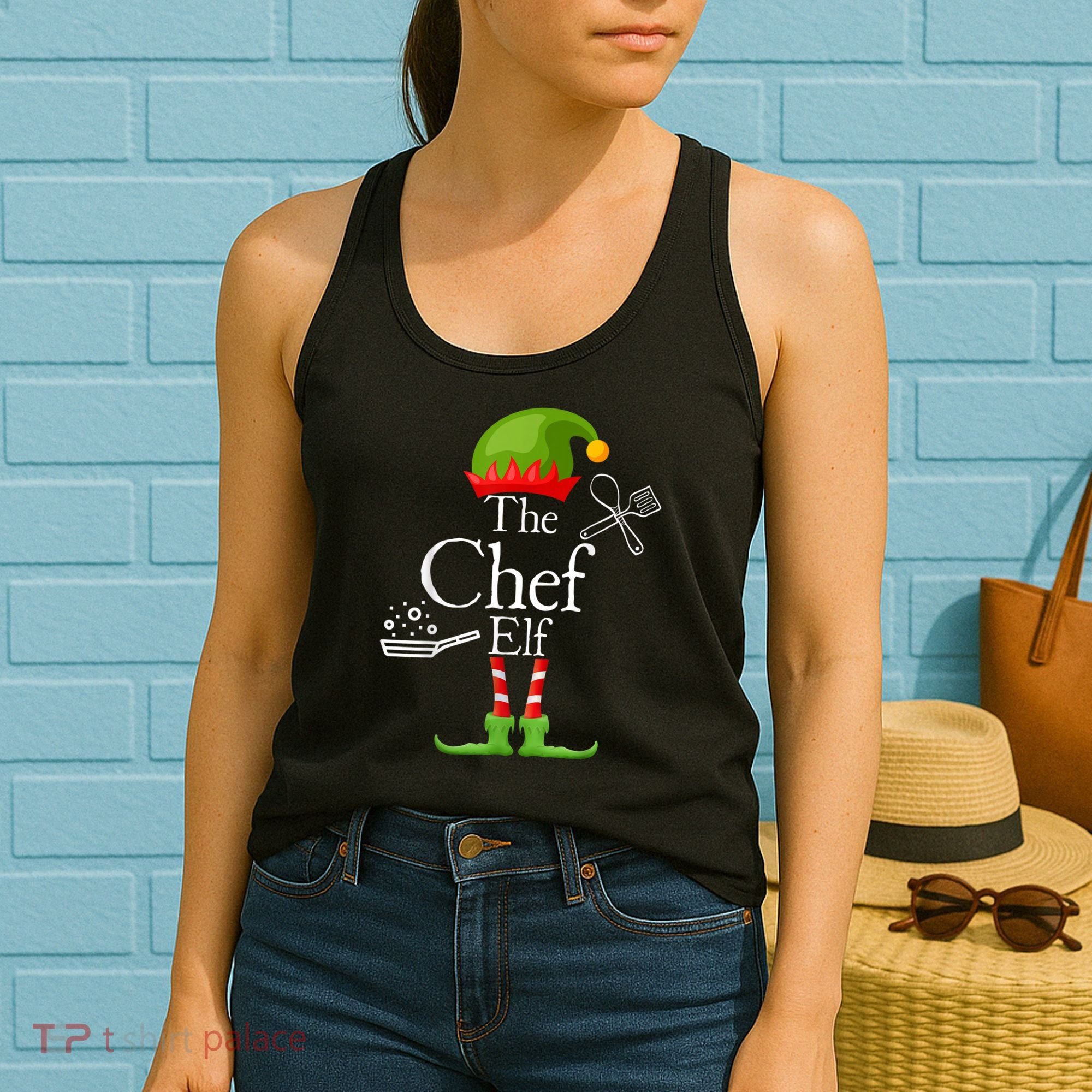 The Chef Elf Matching Family Holidays Women's Tank Top