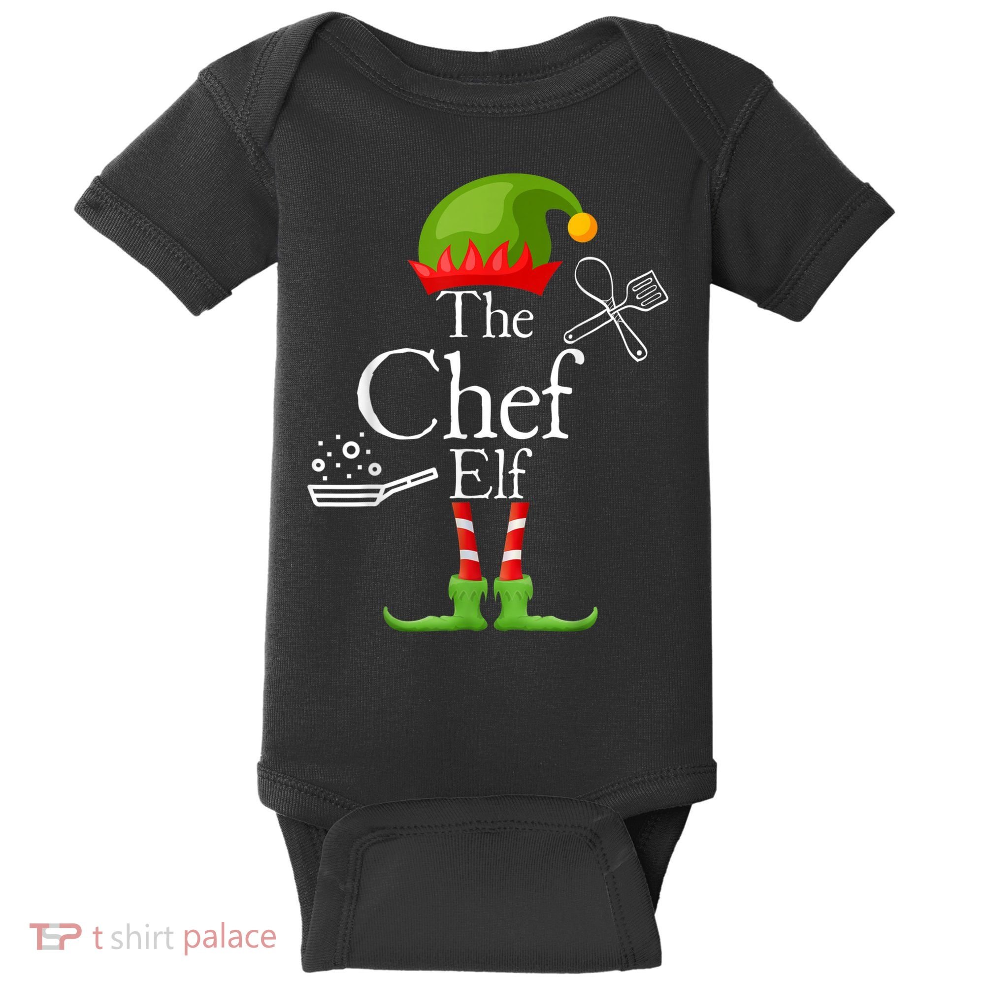The Chef Elf Matching Family Holidays Baby Bodysuit