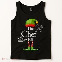 The Chef Elf Matching Family Holidays Tank Top thumb 2