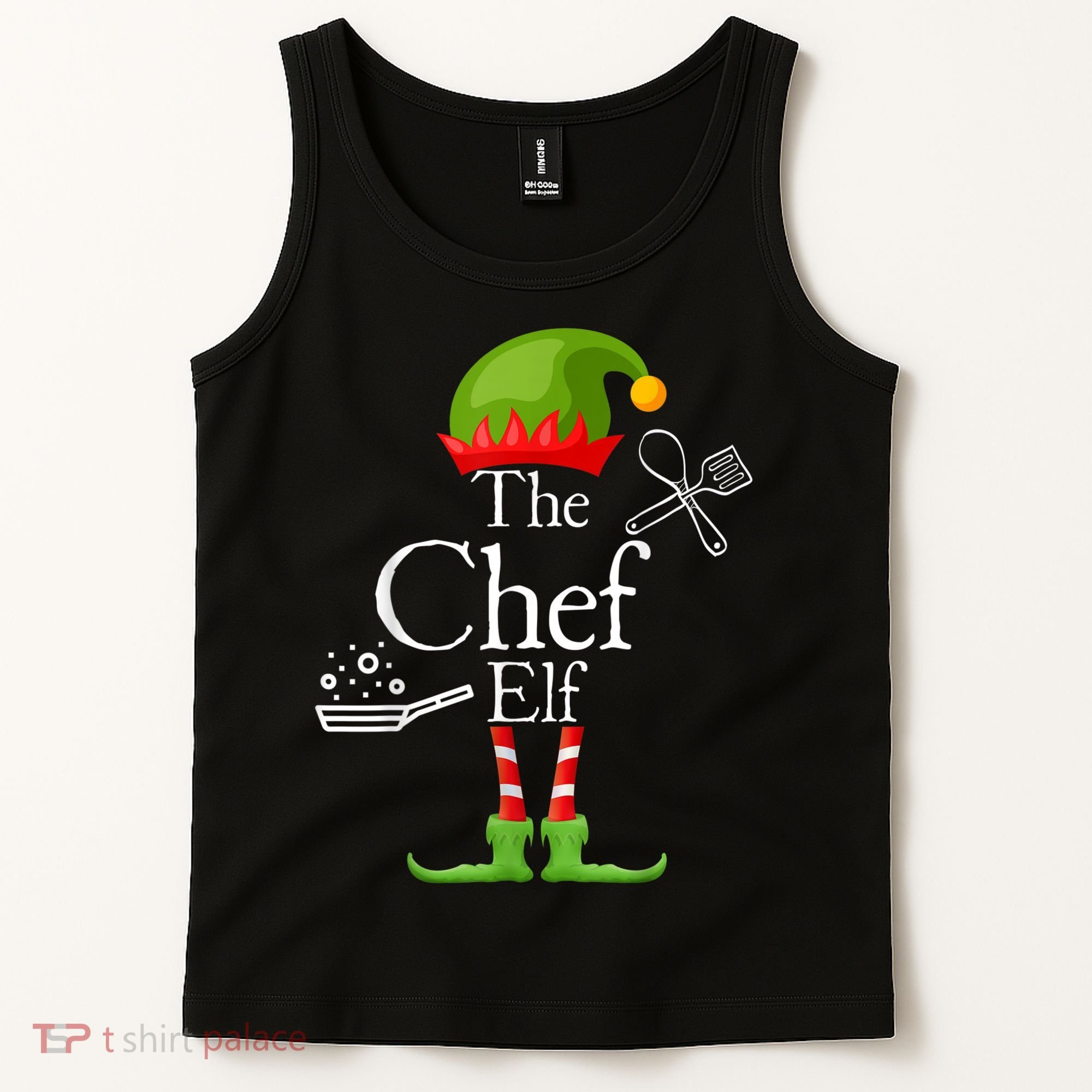 The Chef Elf Matching Family Holidays Tank Top