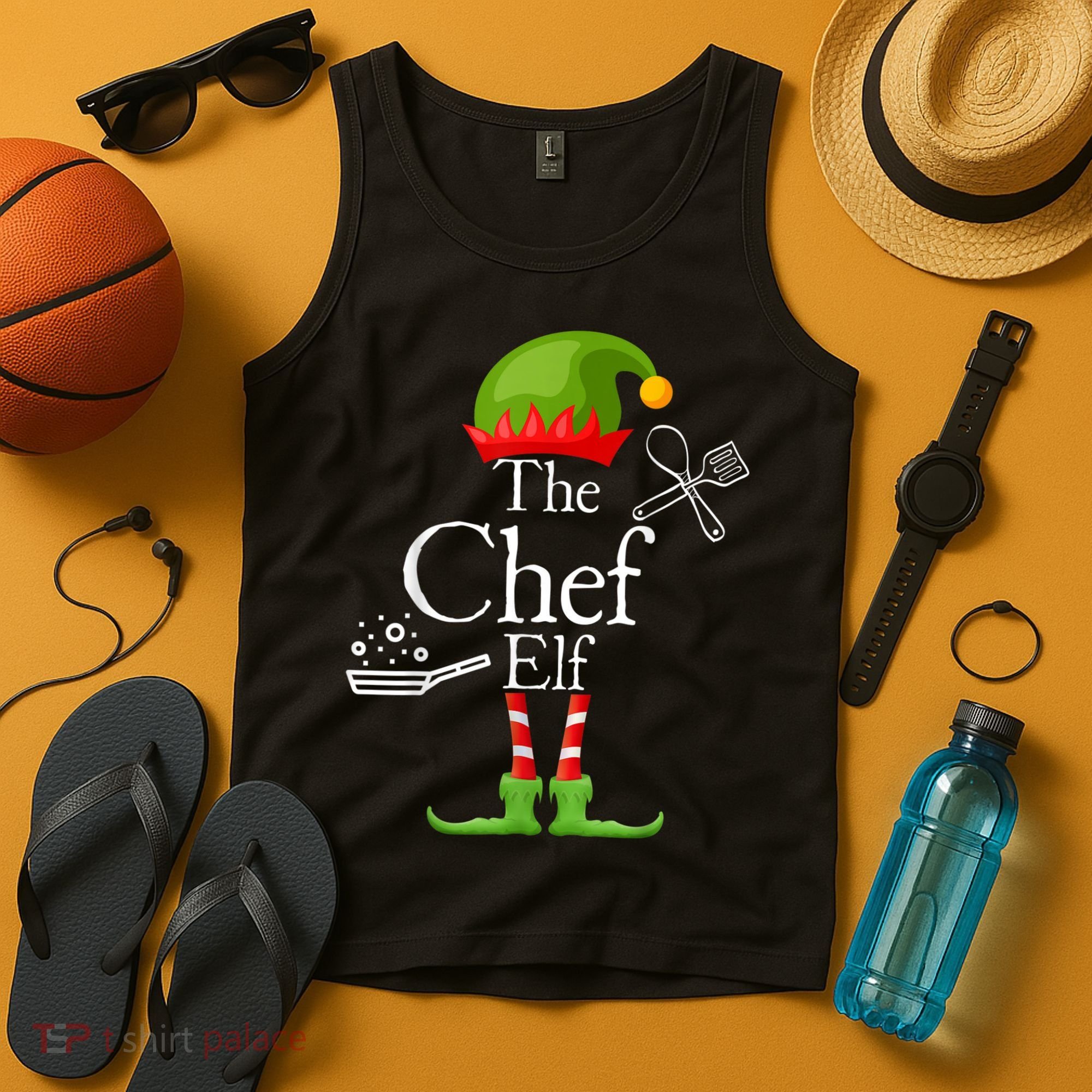 The Chef Elf Matching Family Holidays Tank Top