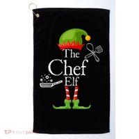 The Chef Elf Matching Family Holidays Golf Towel thumb 0