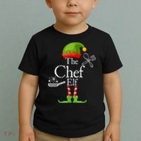 The Chef Elf Matching Family Holidays Toddler T-Shirt thumb 2