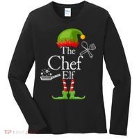 The Chef Elf Matching Family Holidays Women's Long Sleeve Shirt thumb 0