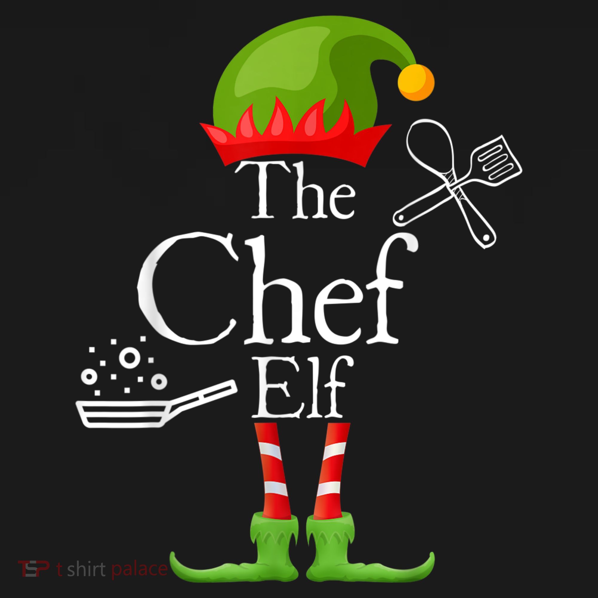 The Chef Elf Matching Family Holidays Kids Sweatshirt