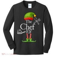 The Chef Elf Matching Family Holidays Kids Long Sleeve Shirt thumb 0