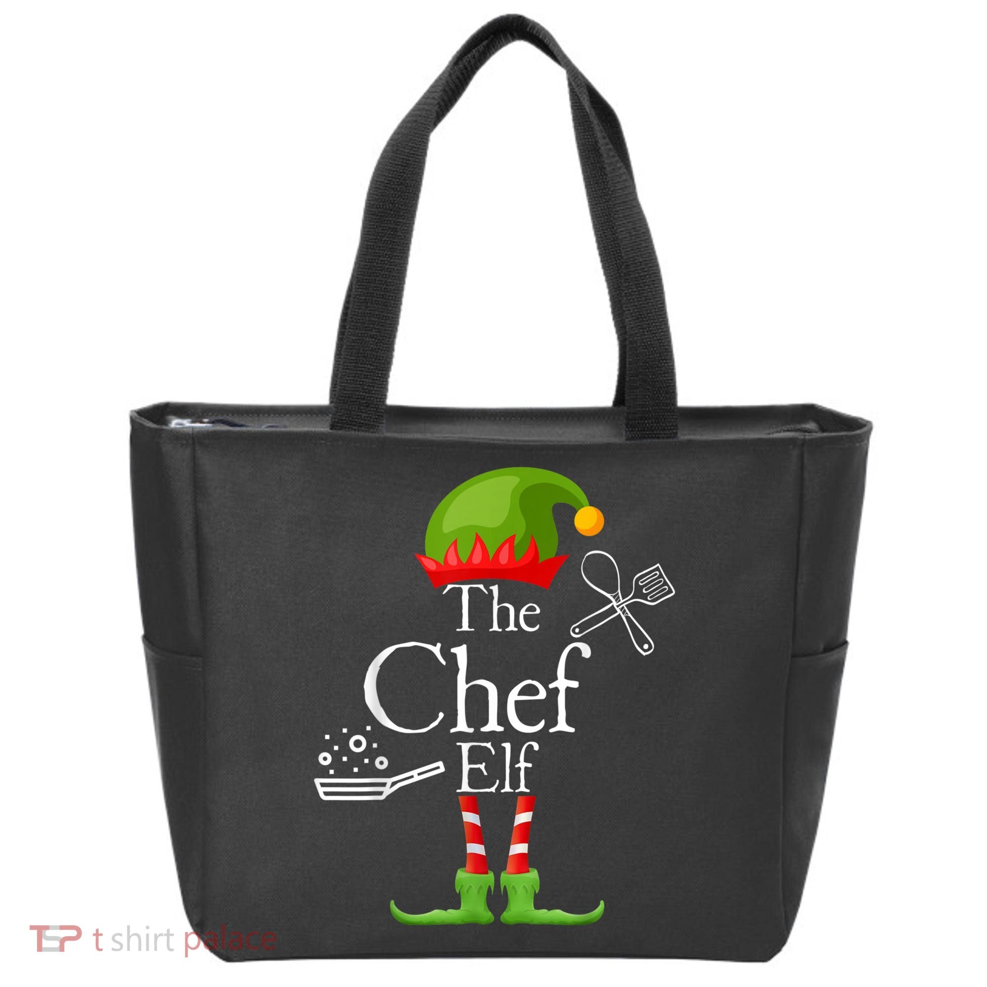 The Chef Elf Matching Family Holidays Tote Bag
