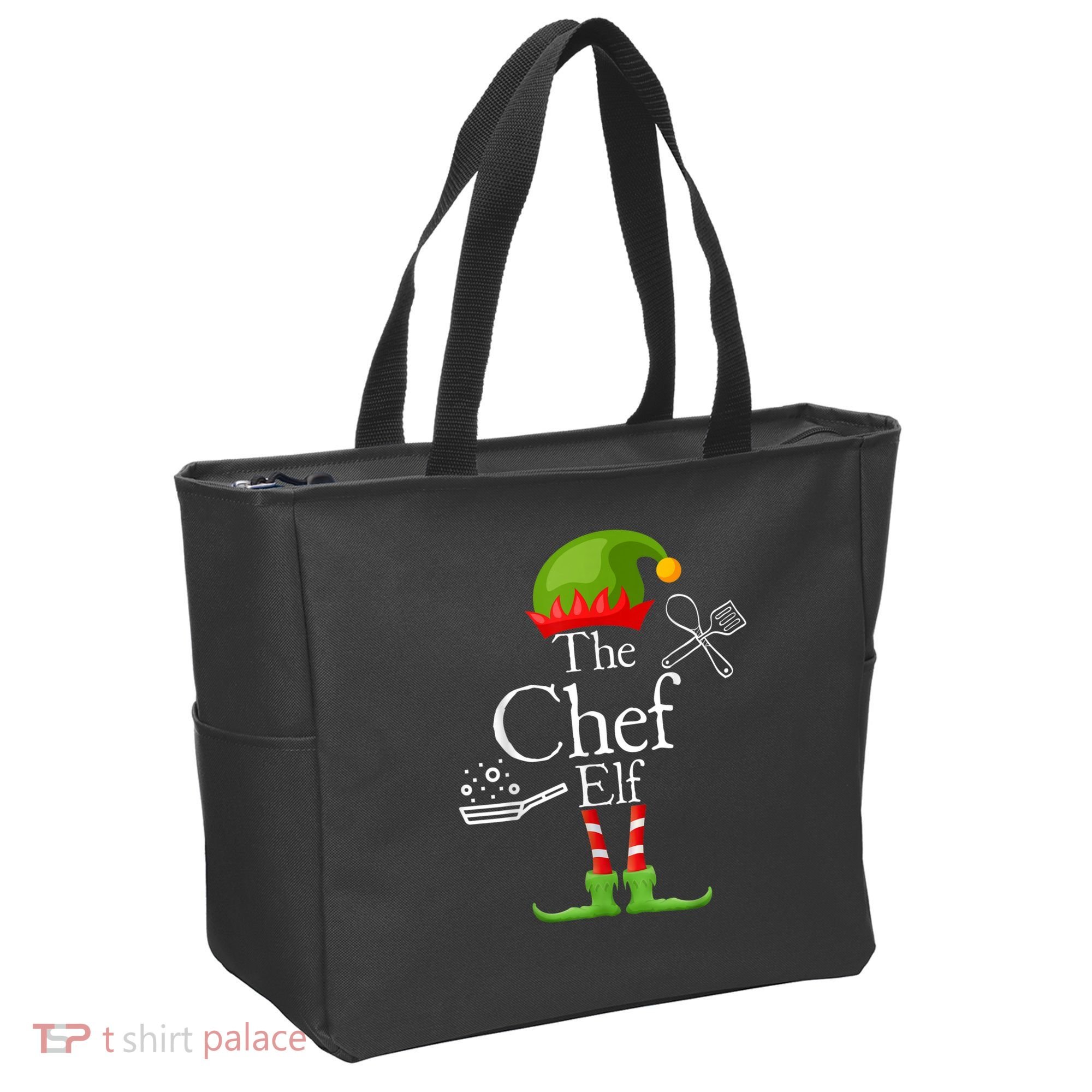 The Chef Elf Matching Family Holidays Tote Bag