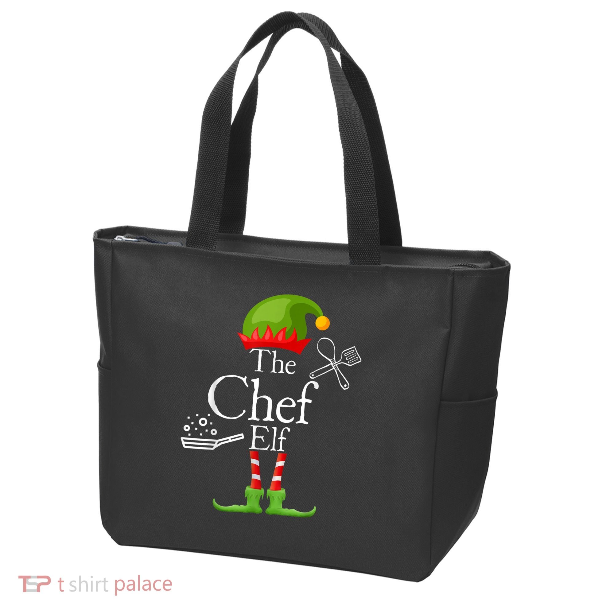 The Chef Elf Matching Family Holidays Tote Bag