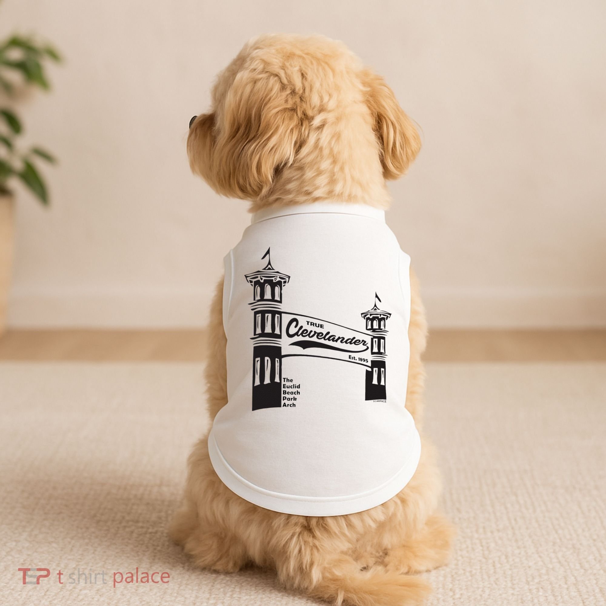 True Clevelander! Euclid Beach Park Arch in Cleveland Ohio Doggie Tank