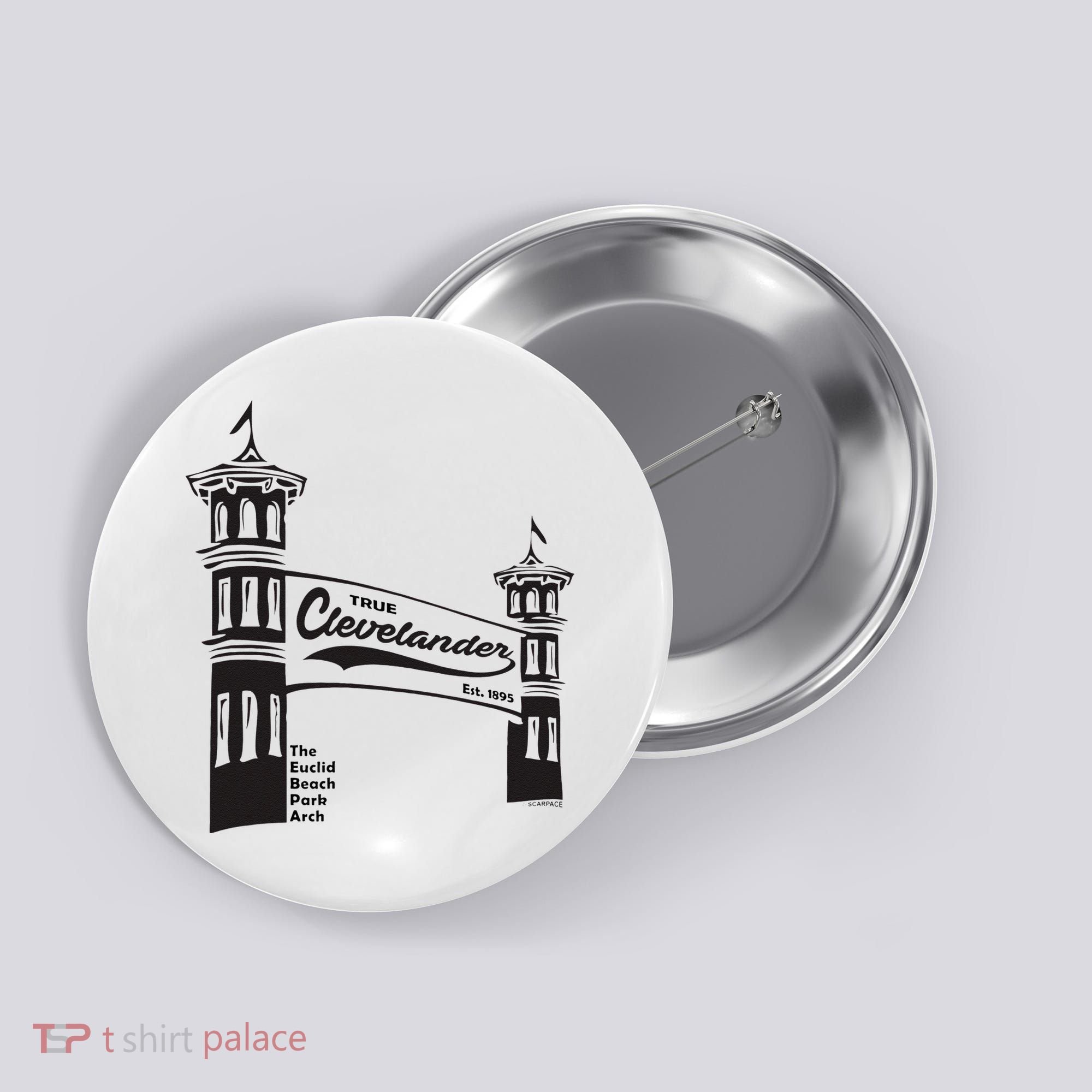 True Clevelander! Euclid Beach Park Arch in Cleveland Ohio Button