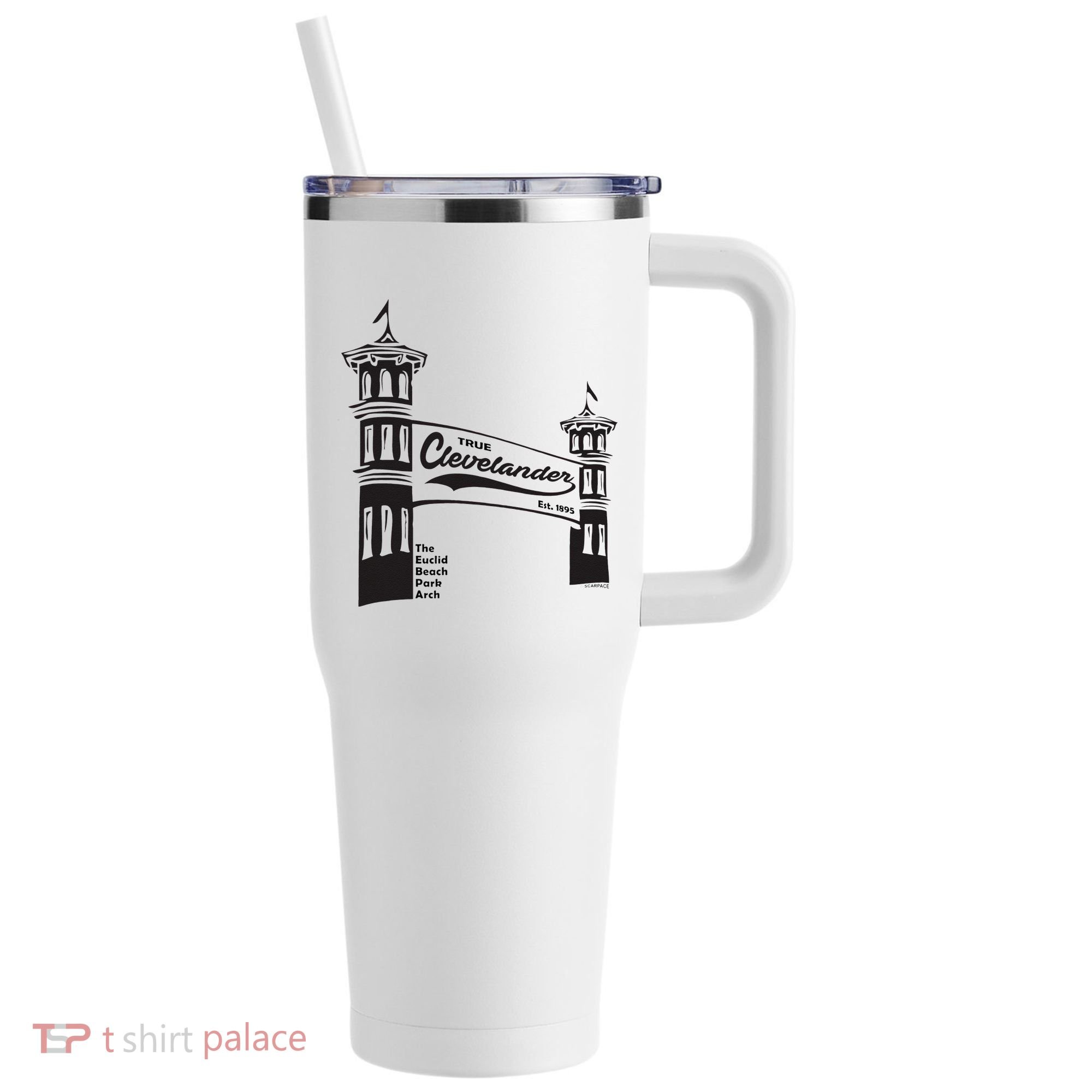 True Clevelander! Euclid Beach Park Arch in Cleveland Ohio 40oz Vacuum Insulated Stainless Steel Travel Tumbler