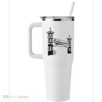True Clevelander! Euclid Beach Park Arch in Cleveland Ohio 40oz Vacuum Insulated Stainless Steel Travel Tumbler thumb 2