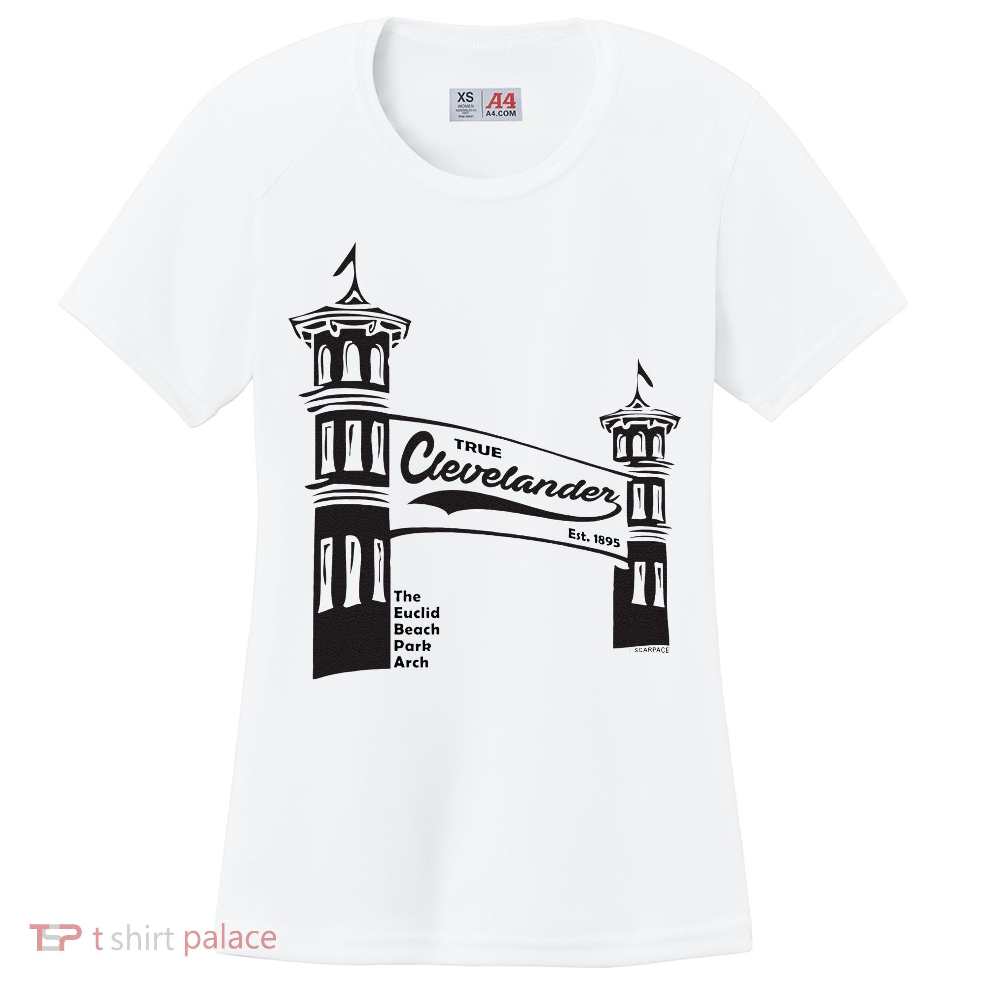 True Clevelander! Euclid Beach Park Arch in Cleveland Ohio Women's Cooling Performance Crew T-Shirt