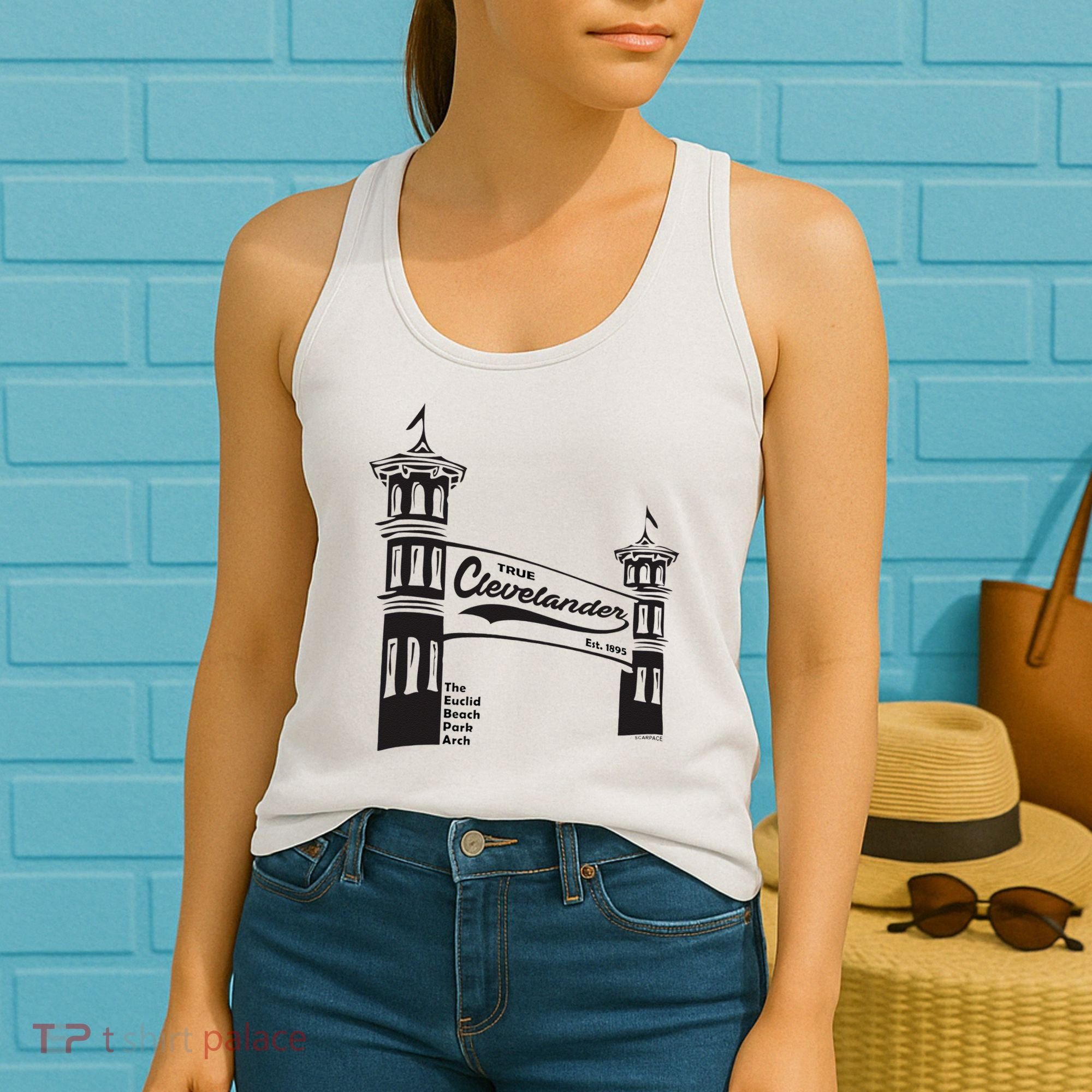 True Clevelander! Euclid Beach Park Arch in Cleveland Ohio Women's Tank Top