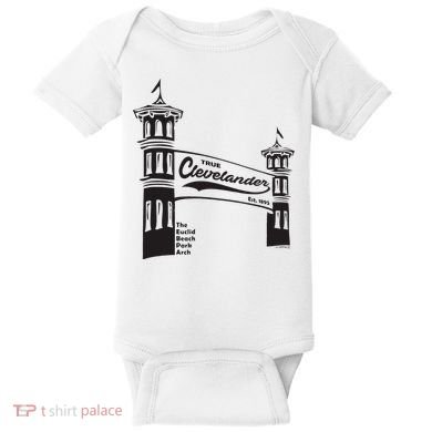 True Clevelander! Euclid Beach Park Arch in Cleveland Ohio Baby Bodysuit