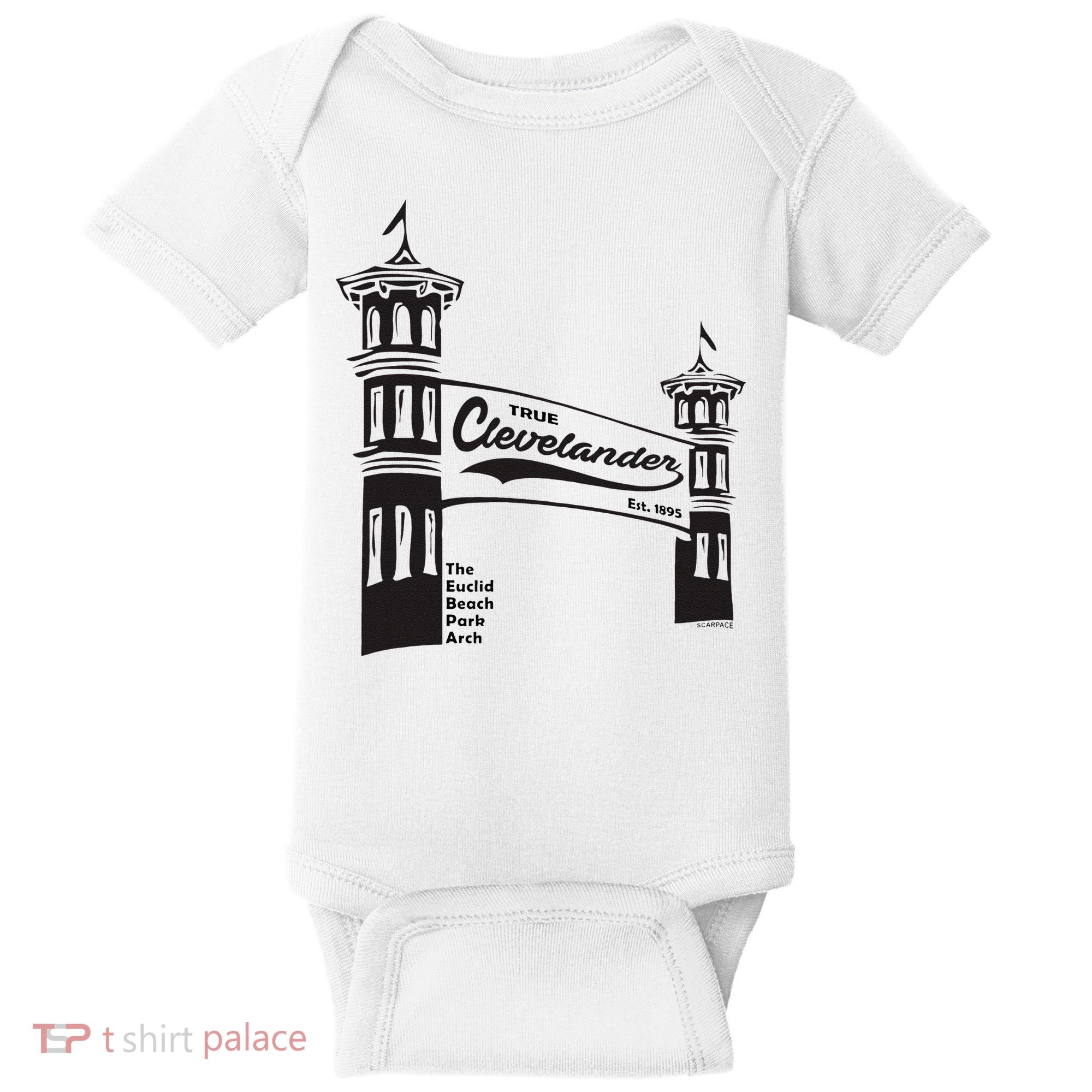 True Clevelander! Euclid Beach Park Arch in Cleveland Ohio Baby Bodysuit