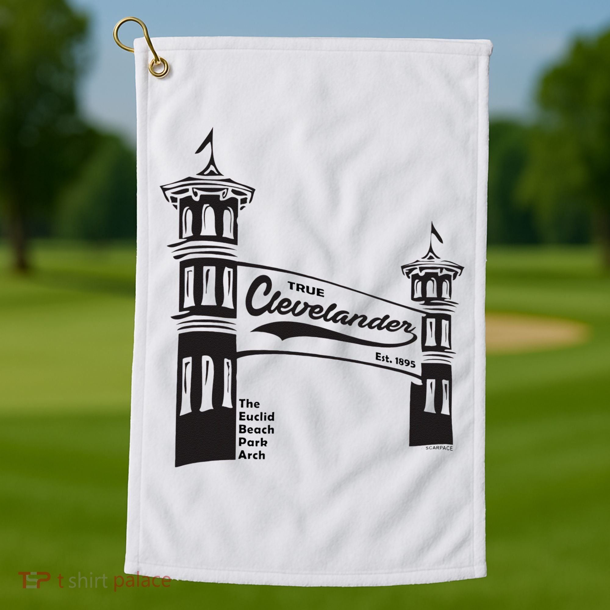 True Clevelander! Euclid Beach Park Arch in Cleveland Ohio Golf Towel