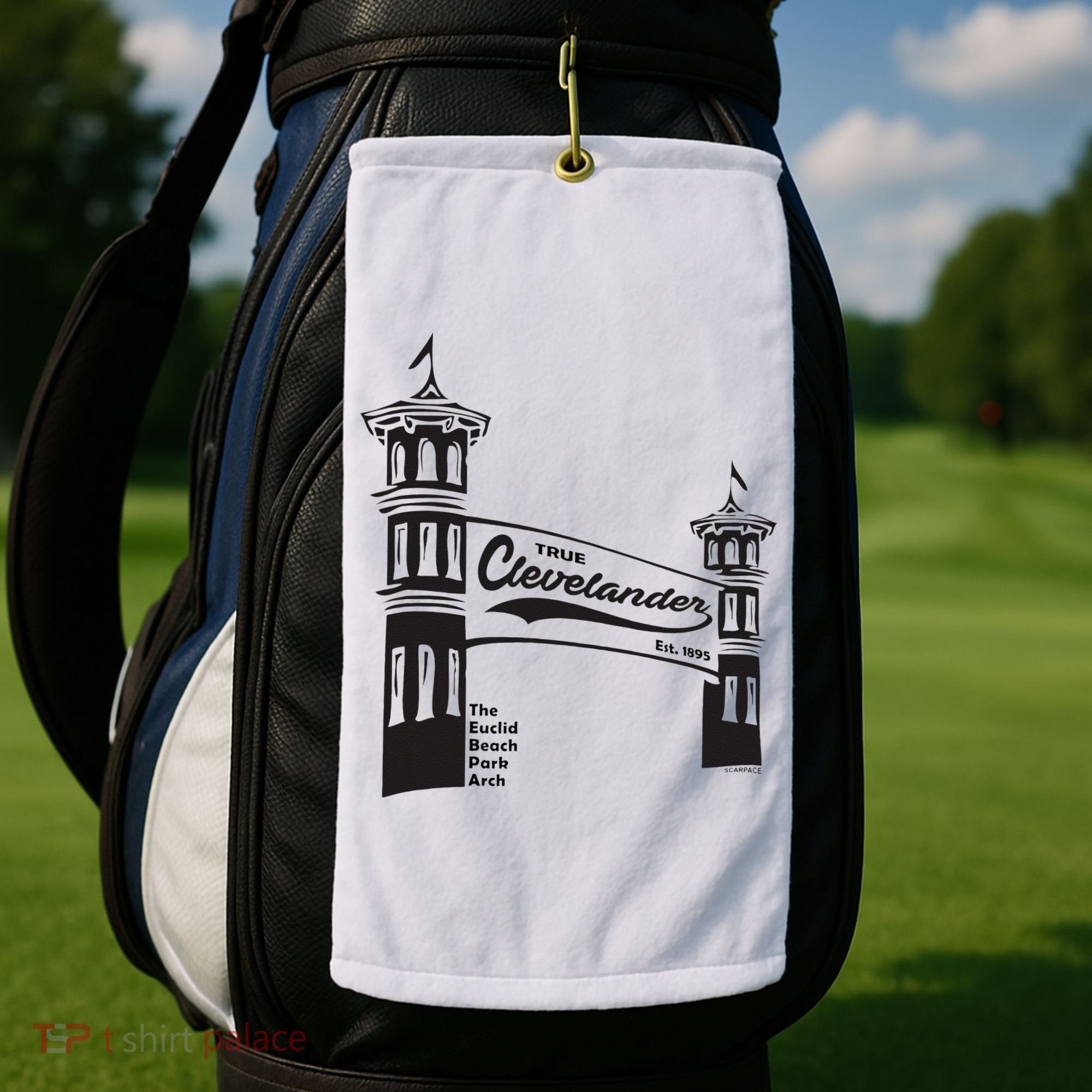True Clevelander! Euclid Beach Park Arch in Cleveland Ohio Golf Towel
