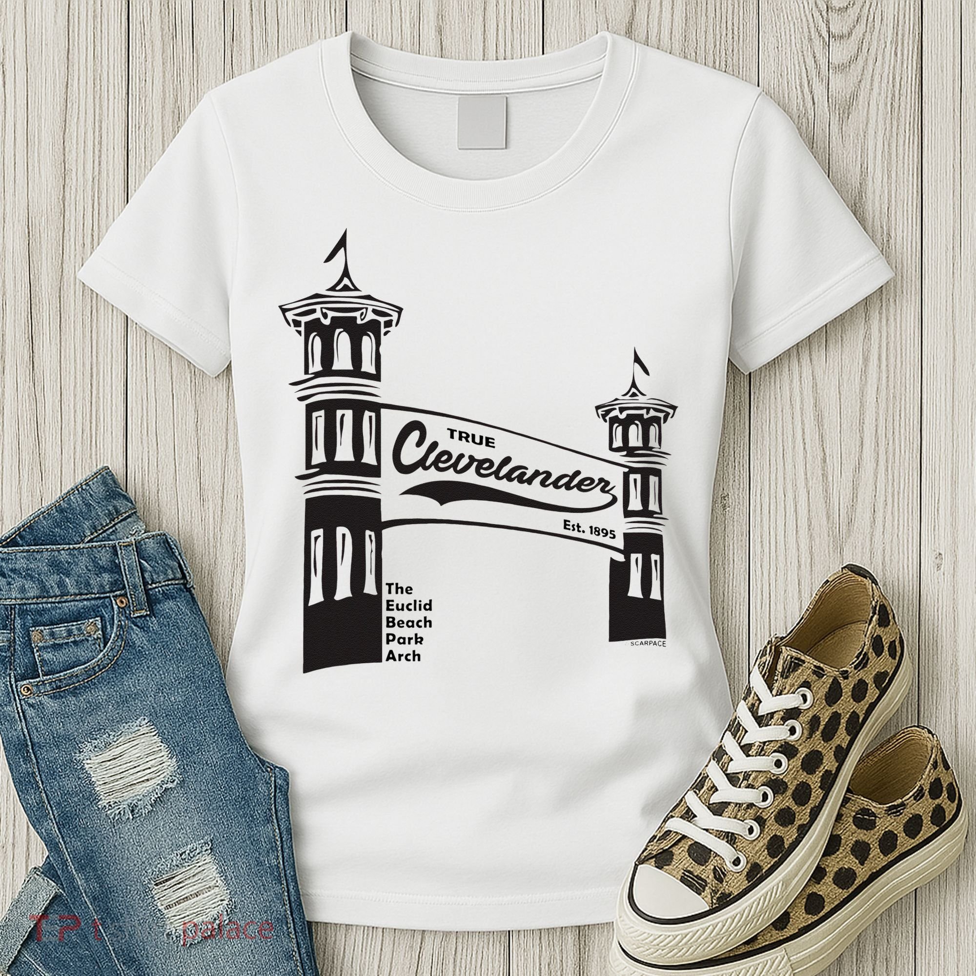True Clevelander! Euclid Beach Park Arch in Cleveland Ohio Women's T-Shirt