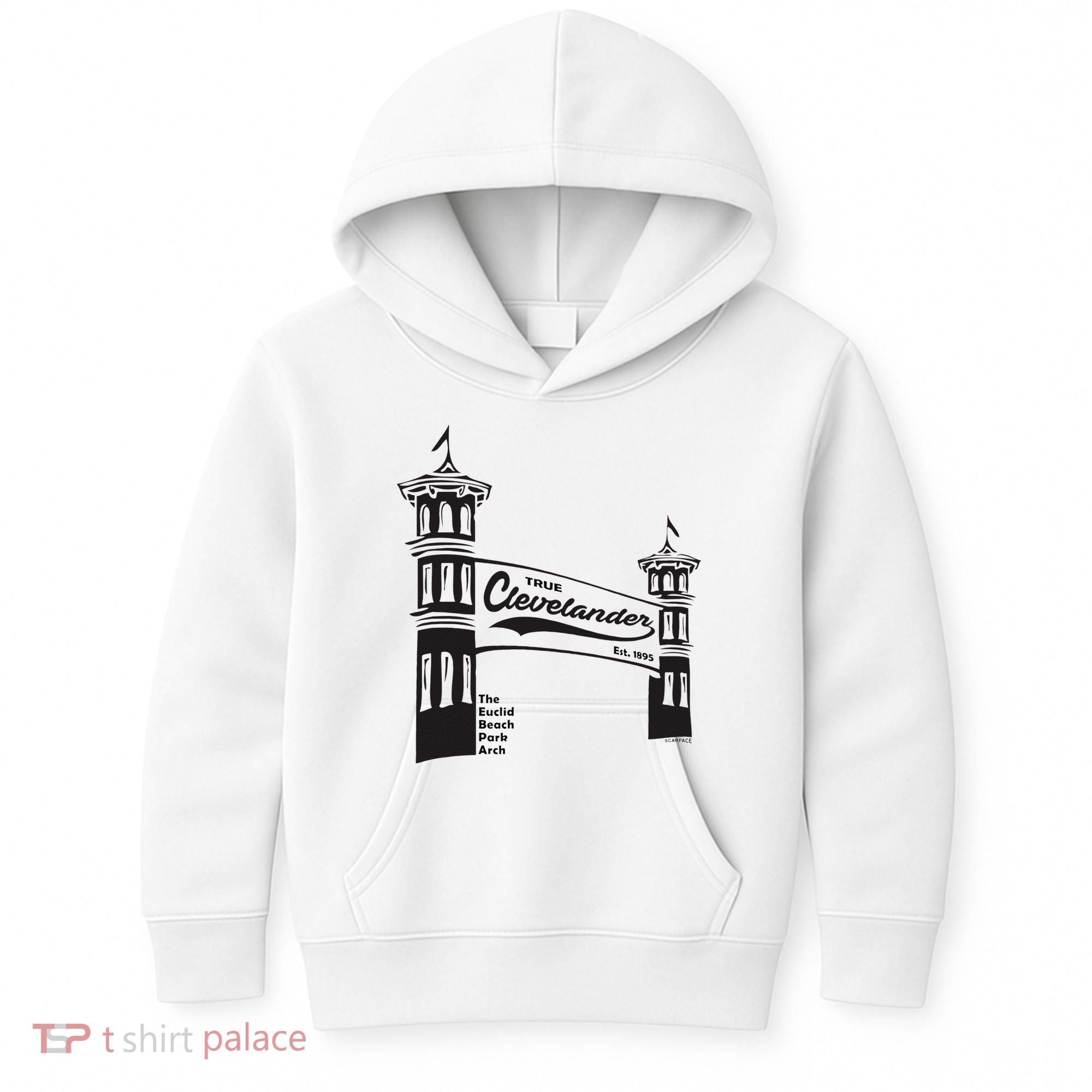 True Clevelander! Euclid Beach Park Arch in Cleveland Ohio Kids Hoodie
