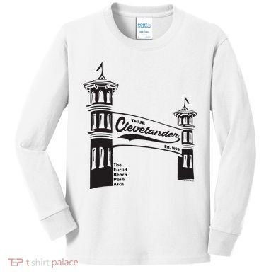 True Clevelander! Euclid Beach Park Arch in Cleveland Ohio Kids Long Sleeve Shirt
