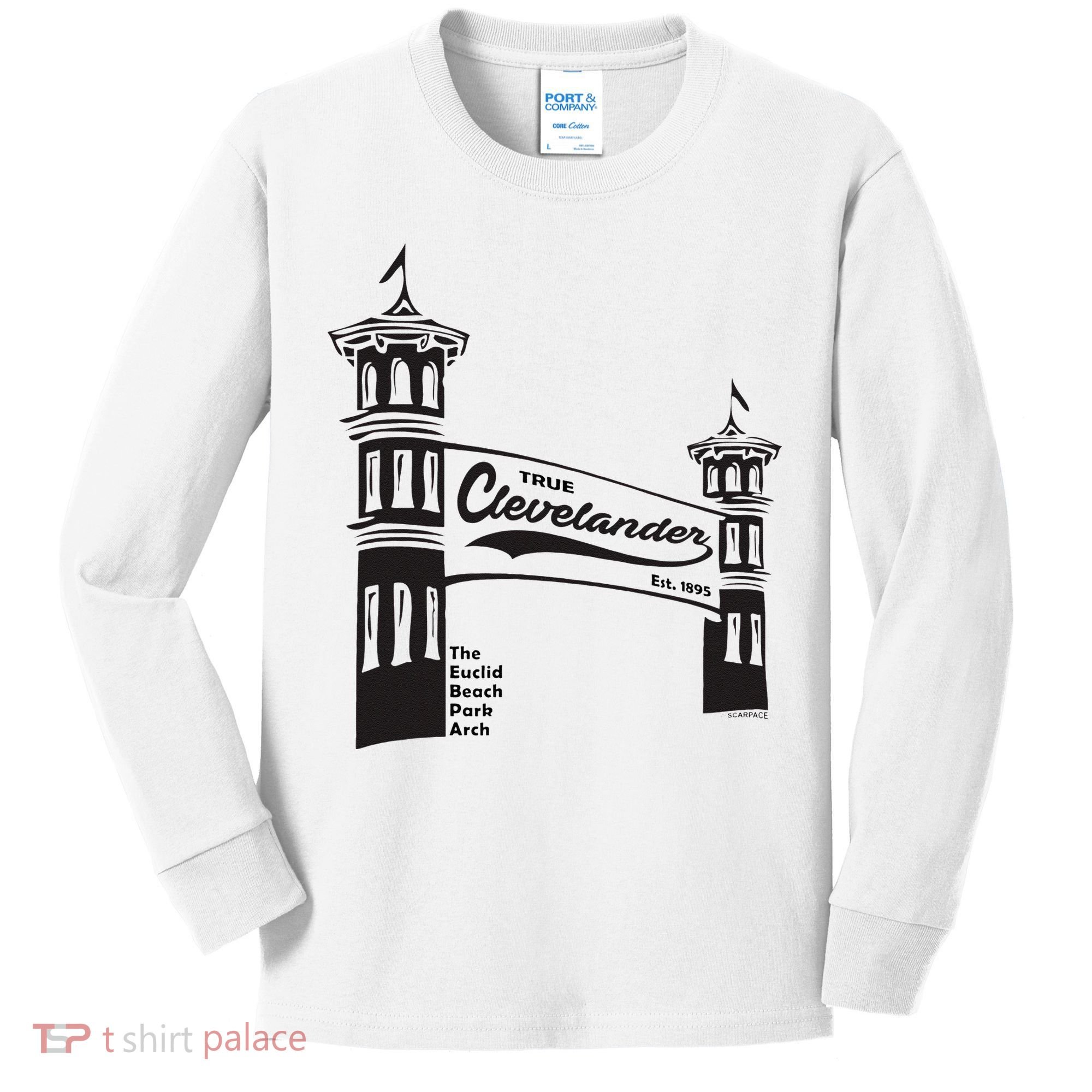 True Clevelander! Euclid Beach Park Arch in Cleveland Ohio Kids Long Sleeve Shirt