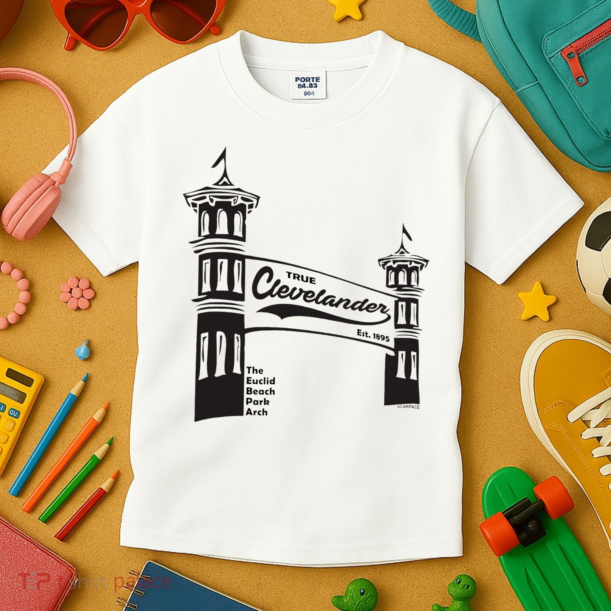 True Clevelander! Euclid Beach Park Arch in Cleveland Ohio Kids T-Shirt