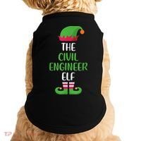 The Civil Engineer Elf Christmas Family Matching Doggie Tank thumb 0