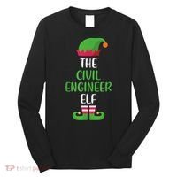The Civil Engineer Elf Christmas Family Matching Long Sleeve Shirt thumb 0