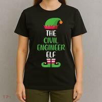 The Civil Engineer Elf Christmas Family Matching T-Shirt thumb 4