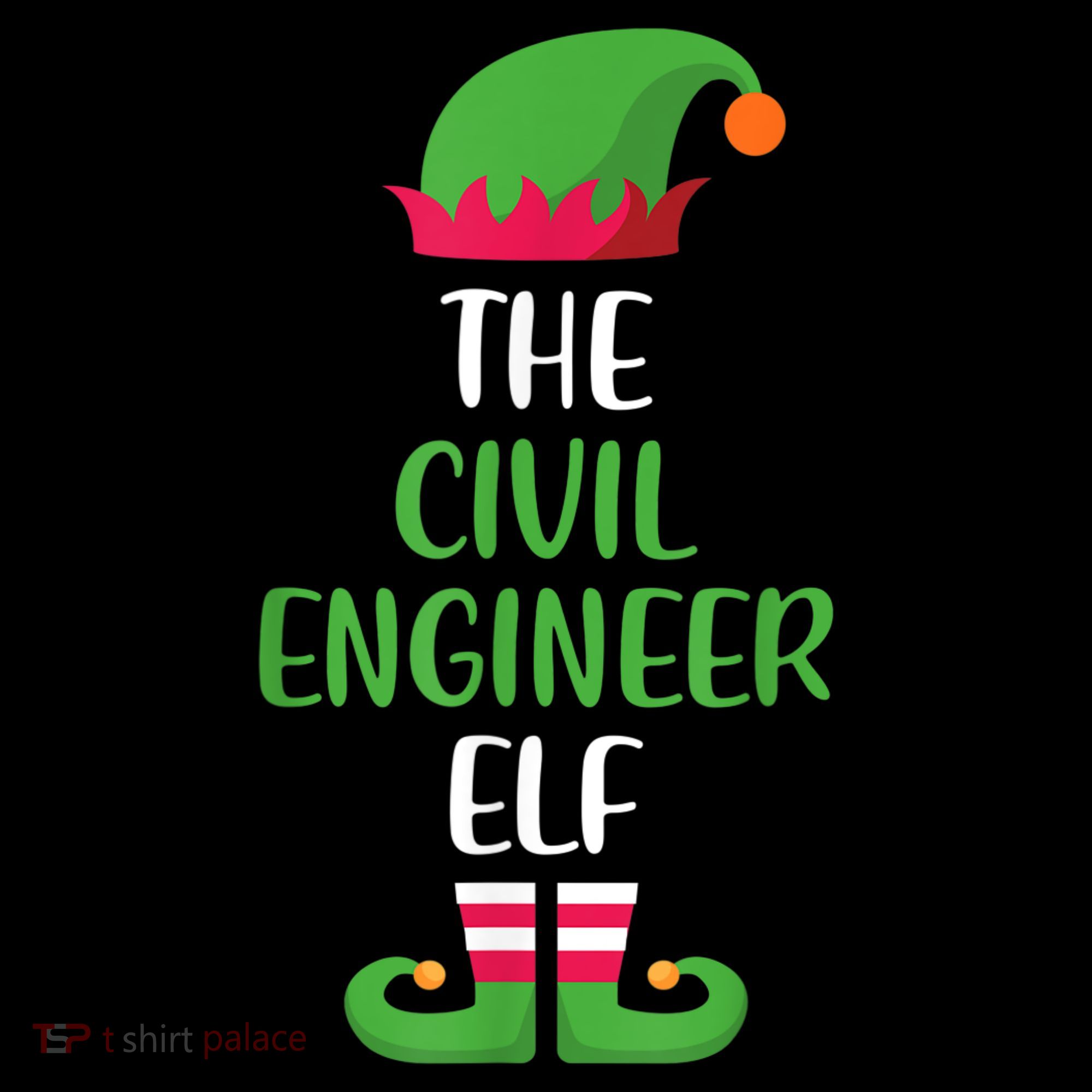 The Civil Engineer Elf Christmas Family Matching Women's Hoodie