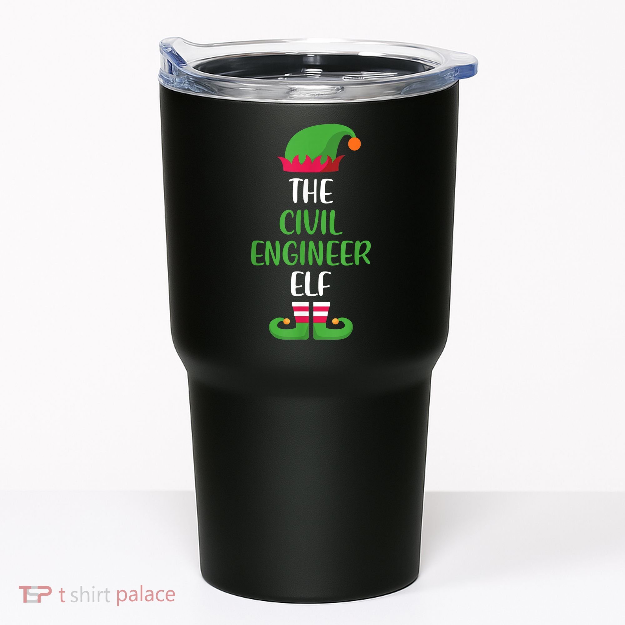 The Civil Engineer Elf Christmas Family Matching Tumbler