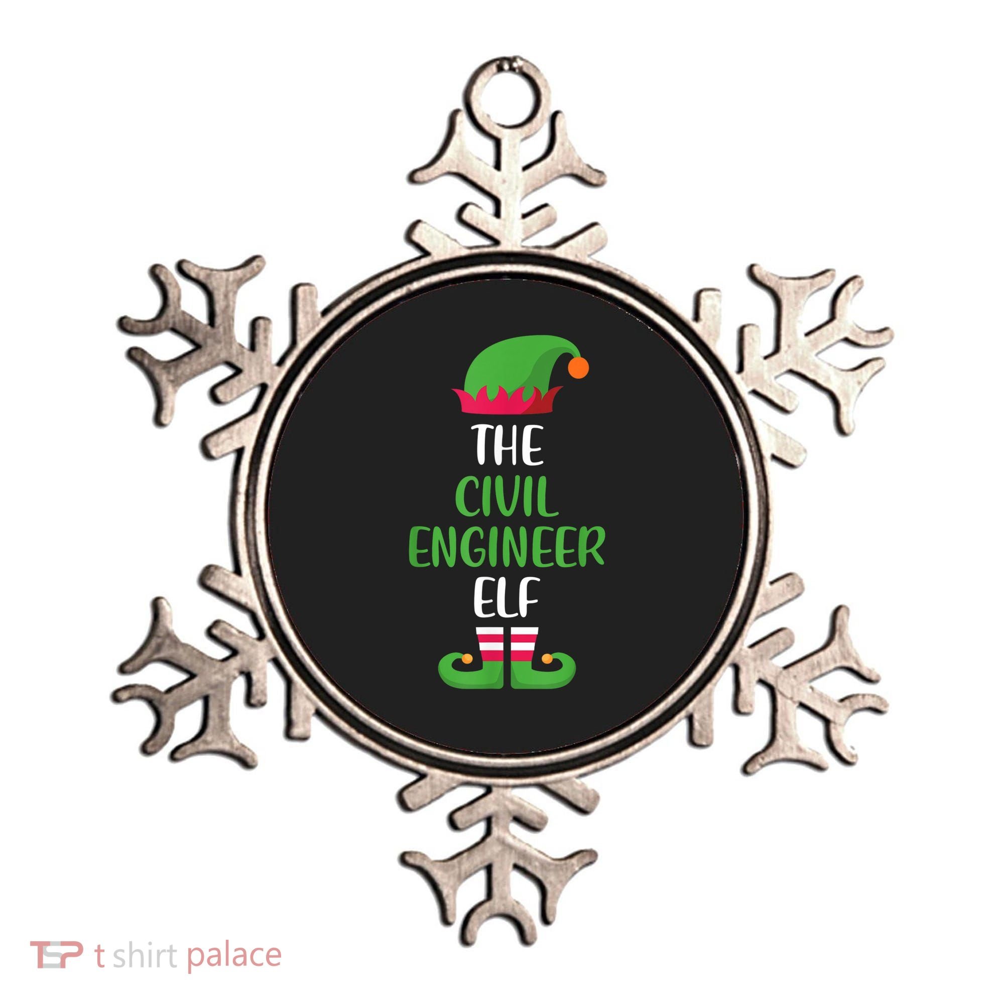 The Civil Engineer Elf Christmas Family Matching Ornament
