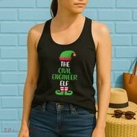 The Civil Engineer Elf Christmas Family Matching Women's Tank Top thumb 2