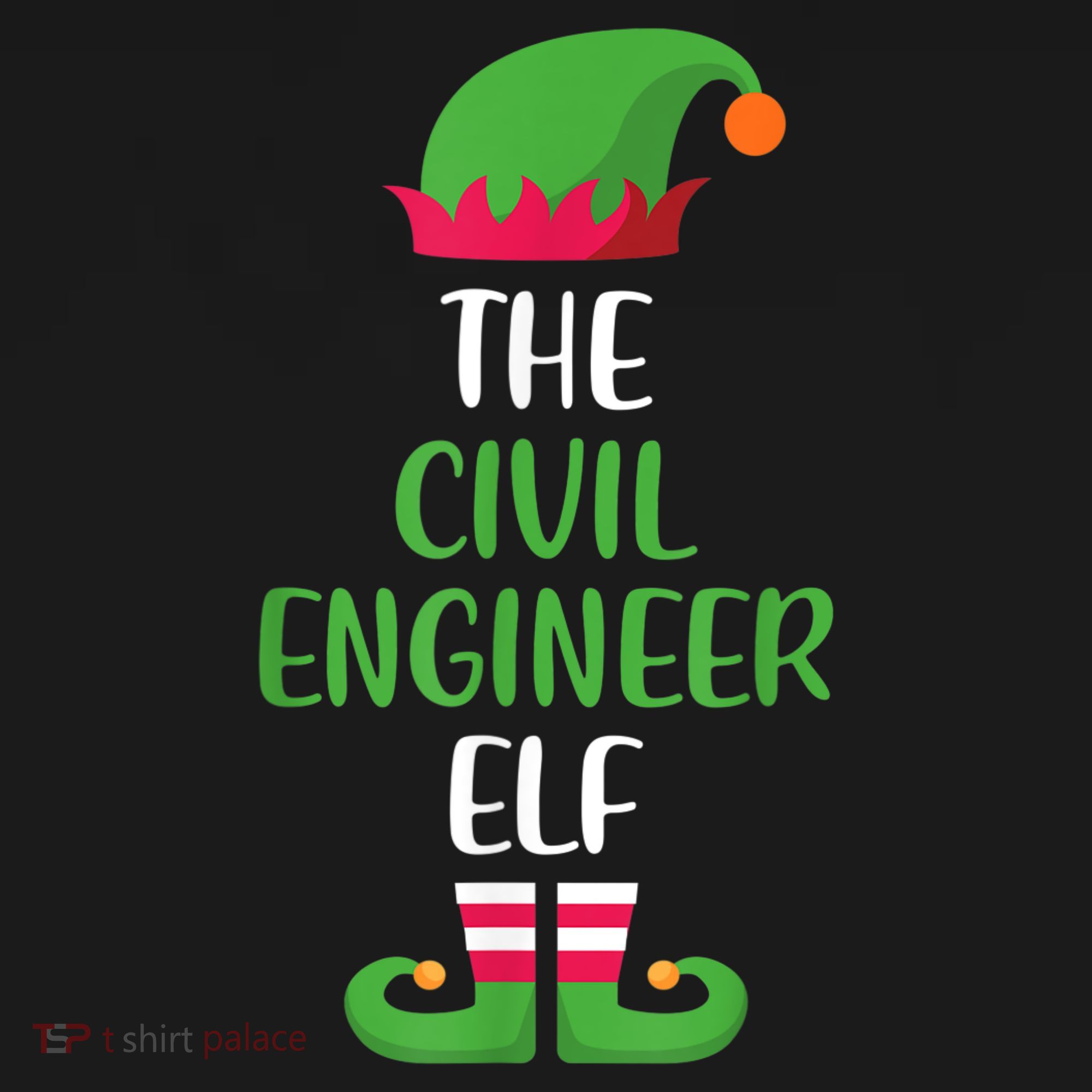 The Civil Engineer Elf Christmas Family Matching Women's Tank Top
