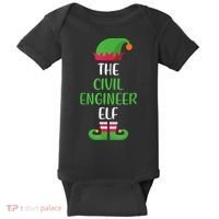 The Civil Engineer Elf Christmas Family Matching Baby Bodysuit thumb 0