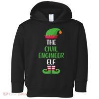 The Civil Engineer Elf Christmas Family Matching Toddler Hoodie thumb 0
