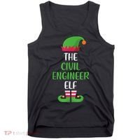 The Civil Engineer Elf Christmas Family Matching Tank Top thumb 0