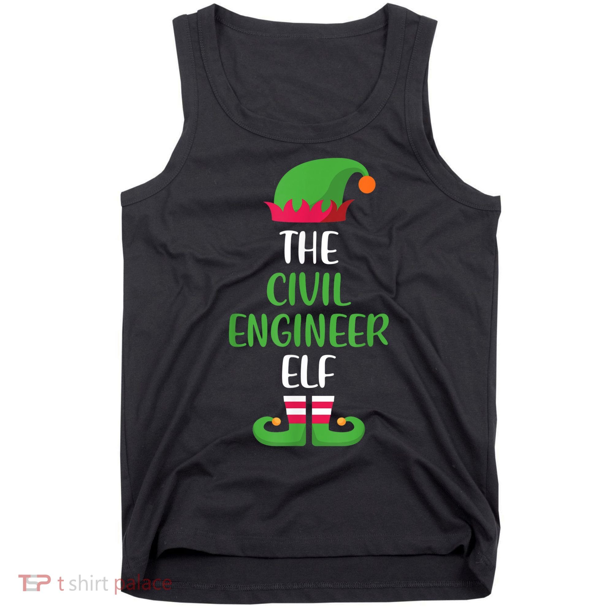 The Civil Engineer Elf Christmas Family Matching Tank Top