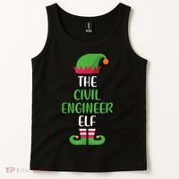 The Civil Engineer Elf Christmas Family Matching Tank Top thumb 2