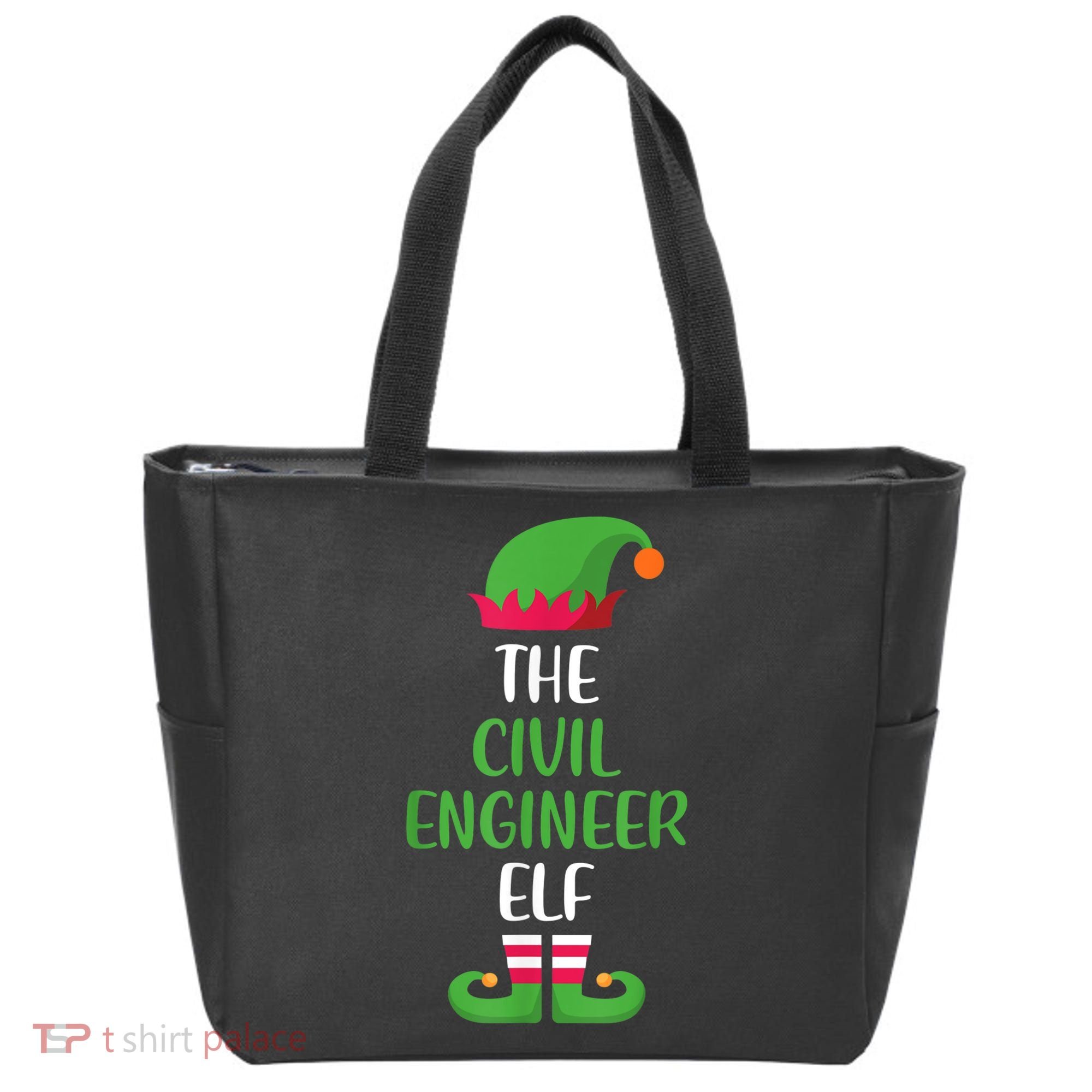 The Civil Engineer Elf Christmas Family Matching Tote Bag