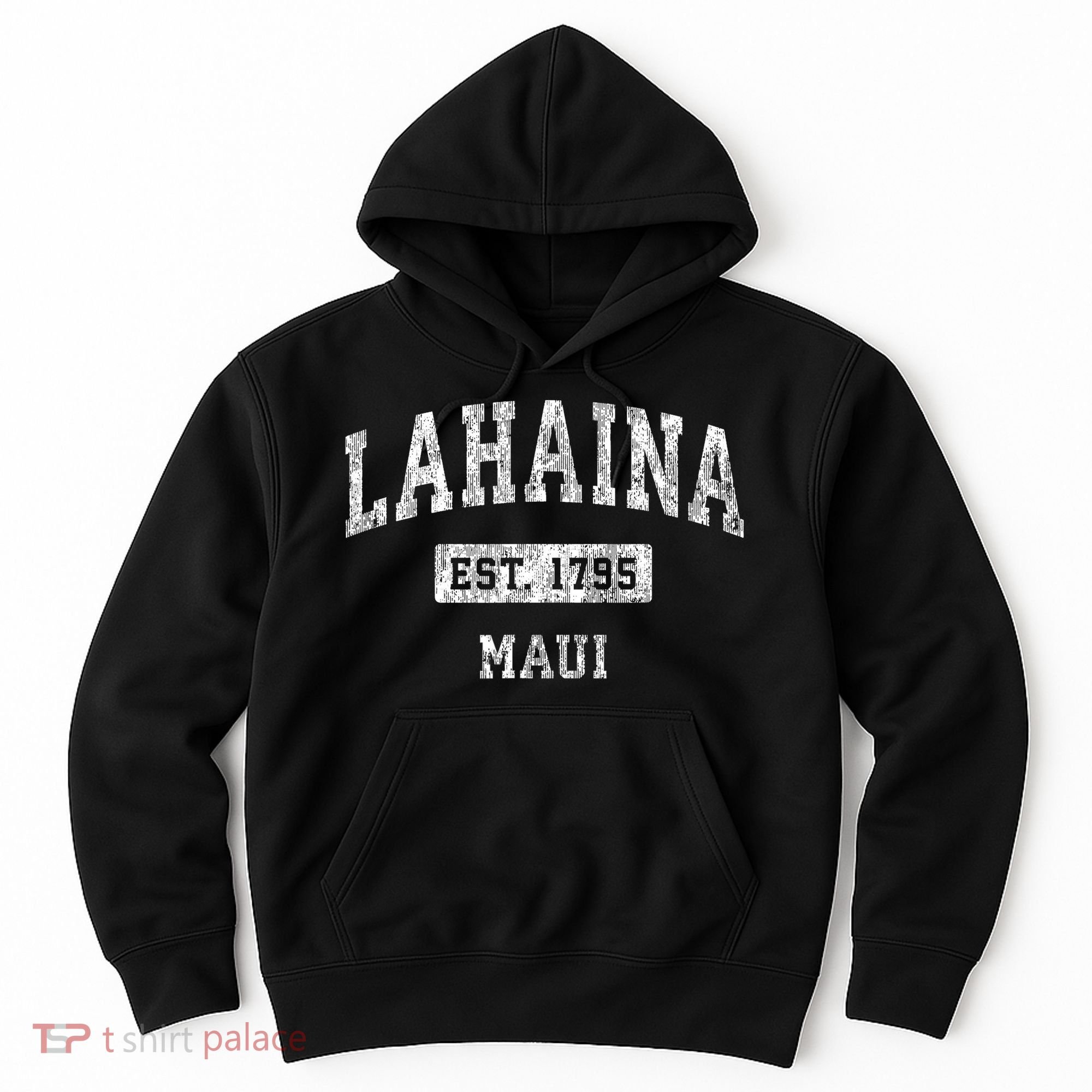 This Classic Established Lahaina Hawaii Shirts Features A Traditional Distressed Hoodie