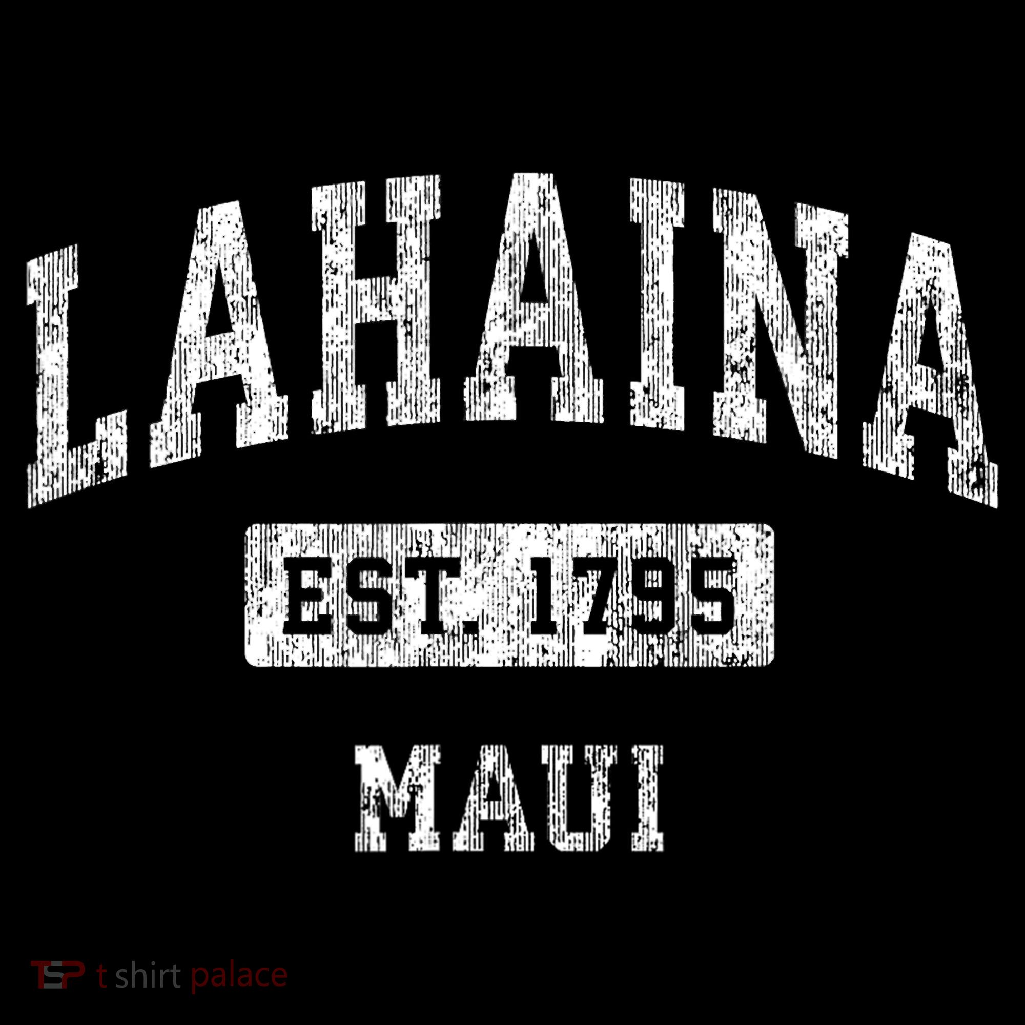 This Classic Established Lahaina Hawaii Shirts Features A Traditional Distressed Bucket Hat