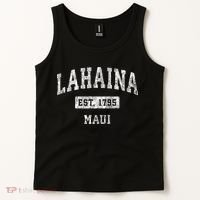 This Classic Established Lahaina Hawaii Shirts Features A Traditional Distressed Tank Top thumb 2